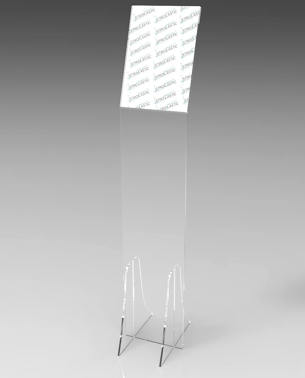 Astroplastic Bodenaufsteller aus Acrylglas A4 für Preislisten, Fotos, Flyer, Plakate und Aushänge – Werbeaufsteller