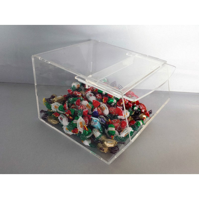 Plexiglas-Bonbonglas mit großer Öffnung – Groß | Mit oder ohne Deckel