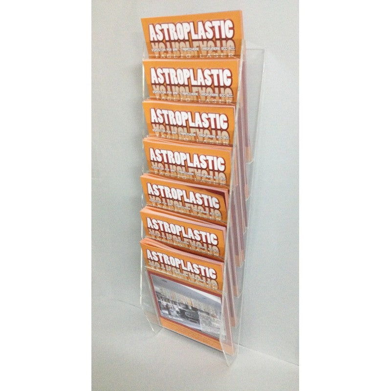 Espositore da Parete in Plexiglass con 18 Tasche – Porta Schede, Biglietti e Materiale Informativo
