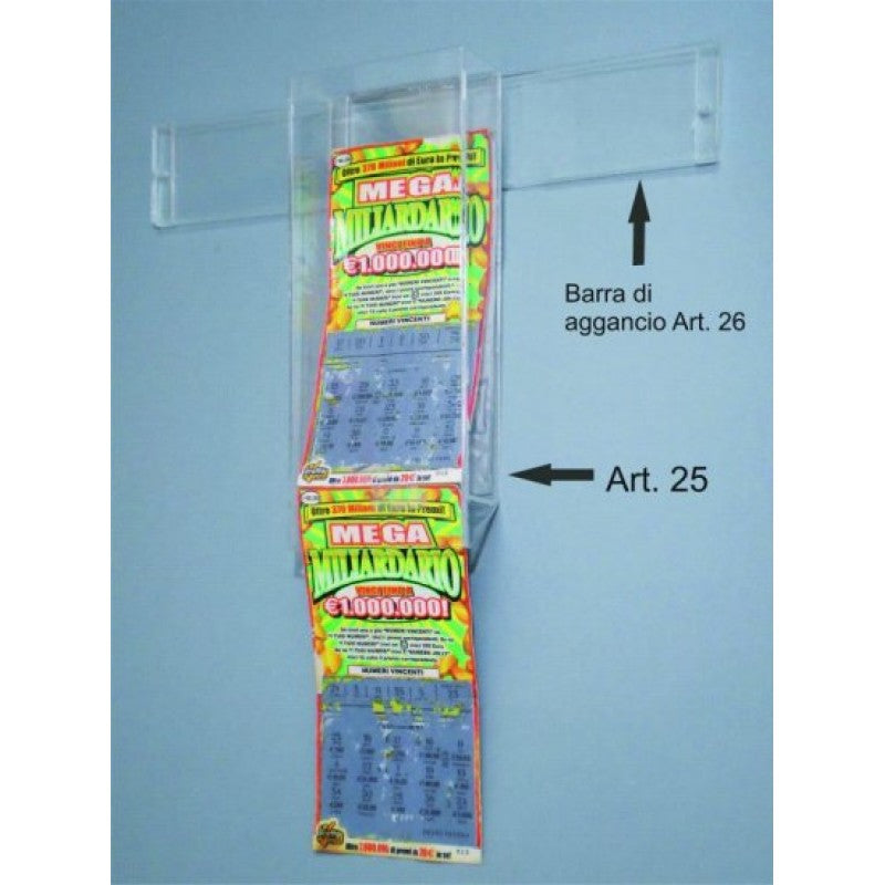Barre di Aggancio per Espositori Art. 25 – Accessorio di Ricambio e Supporto per Display