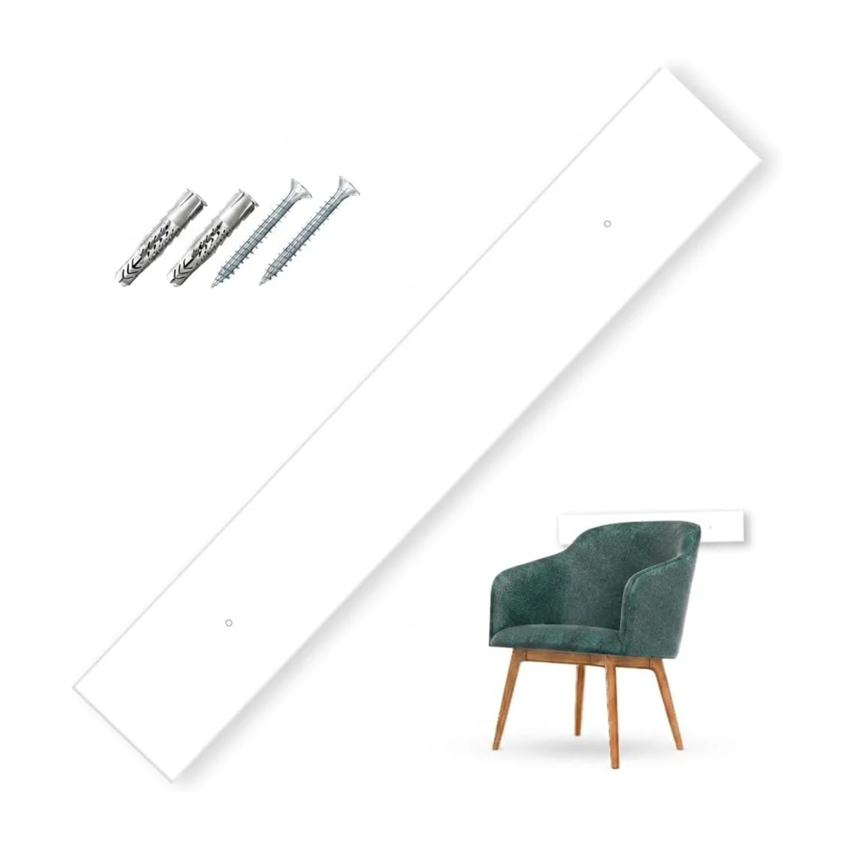 Fasce Battisedia in Plexiglass per Protezione Parete Muro Installazione tramite VITI incluse