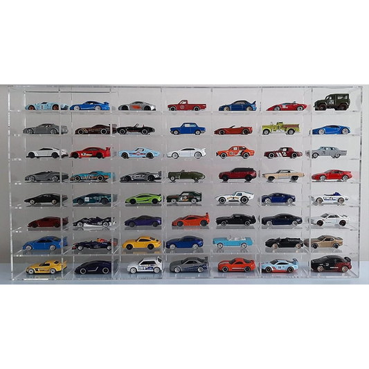 Bacheca Vetrina Espositiva in Plexiglass Trasparente per Modellini 61L x 35l x 5,8H cm Caselle | Made in Italy