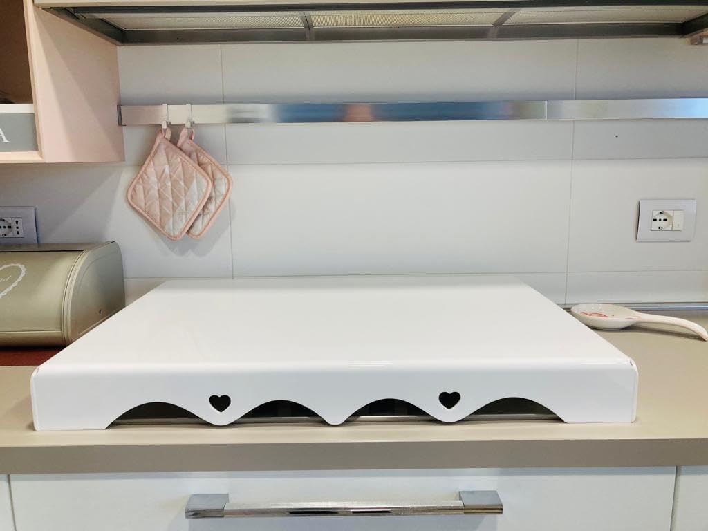 Kochfeldabdeckung SHABBY DESIGN aus transparentem oder farbigem Plexiglas – Maßgefertigte Schutzabdeckung