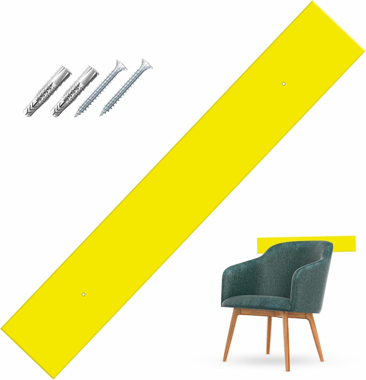Fasce Battisedia in Plexiglass per Protezione Parete Muro Installazione tramite VITI incluse