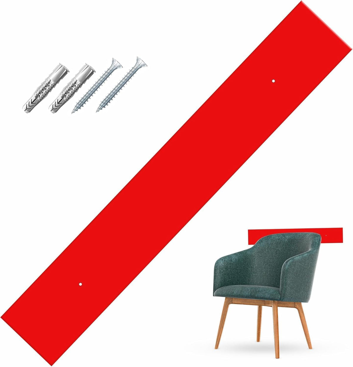 Fasce Battisedia in Plexiglass per Protezione Parete Muro Installazione tramite VITI incluse