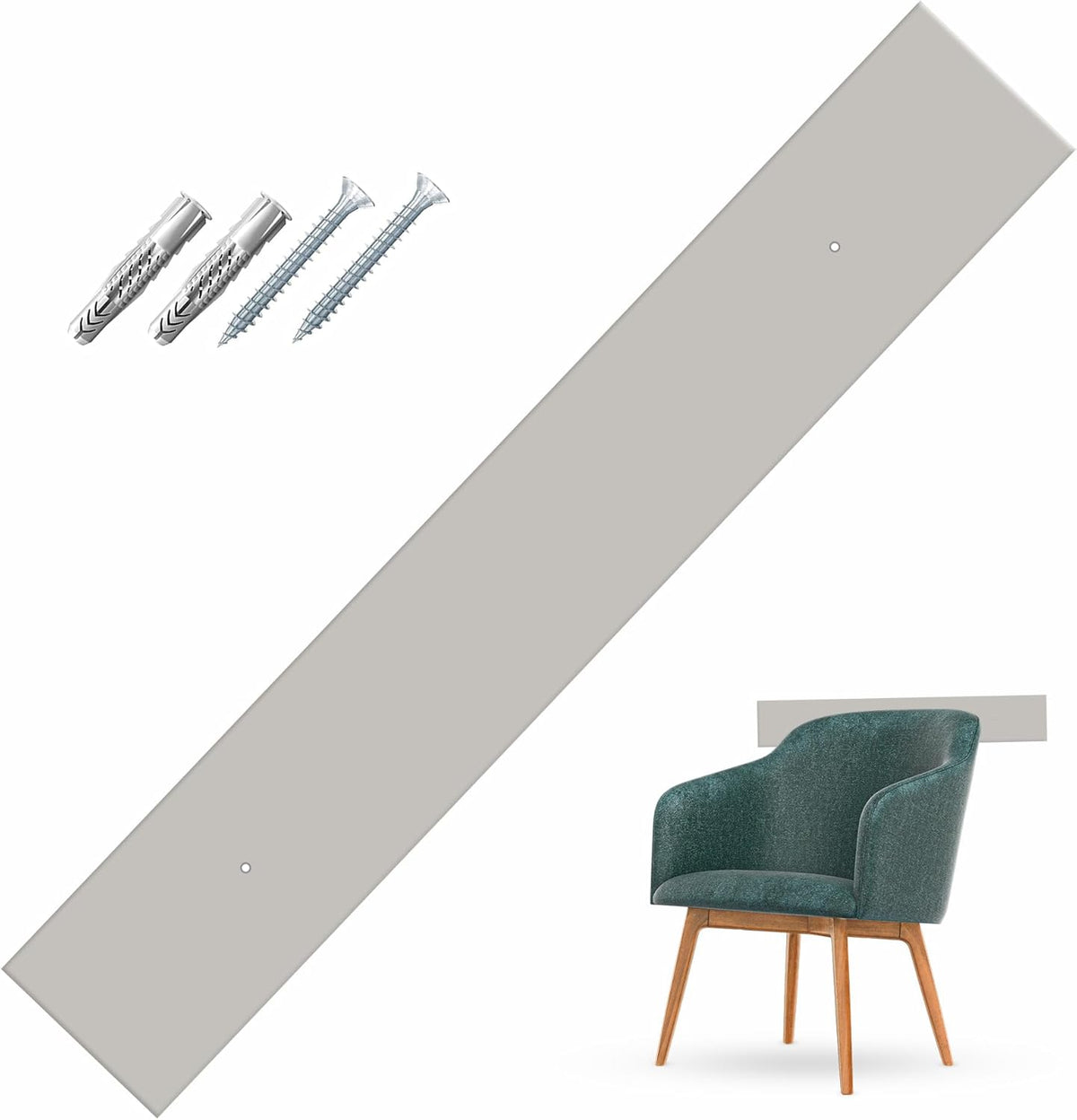 Fasce Battisedia in Plexiglass per Protezione Parete Muro Installazione tramite VITI incluse