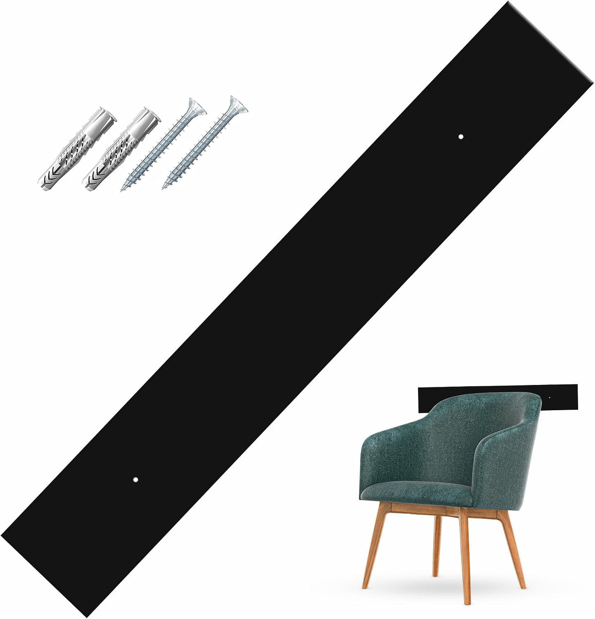 Fasce Battisedia in Plexiglass per Protezione Parete Muro Installazione tramite VITI incluse