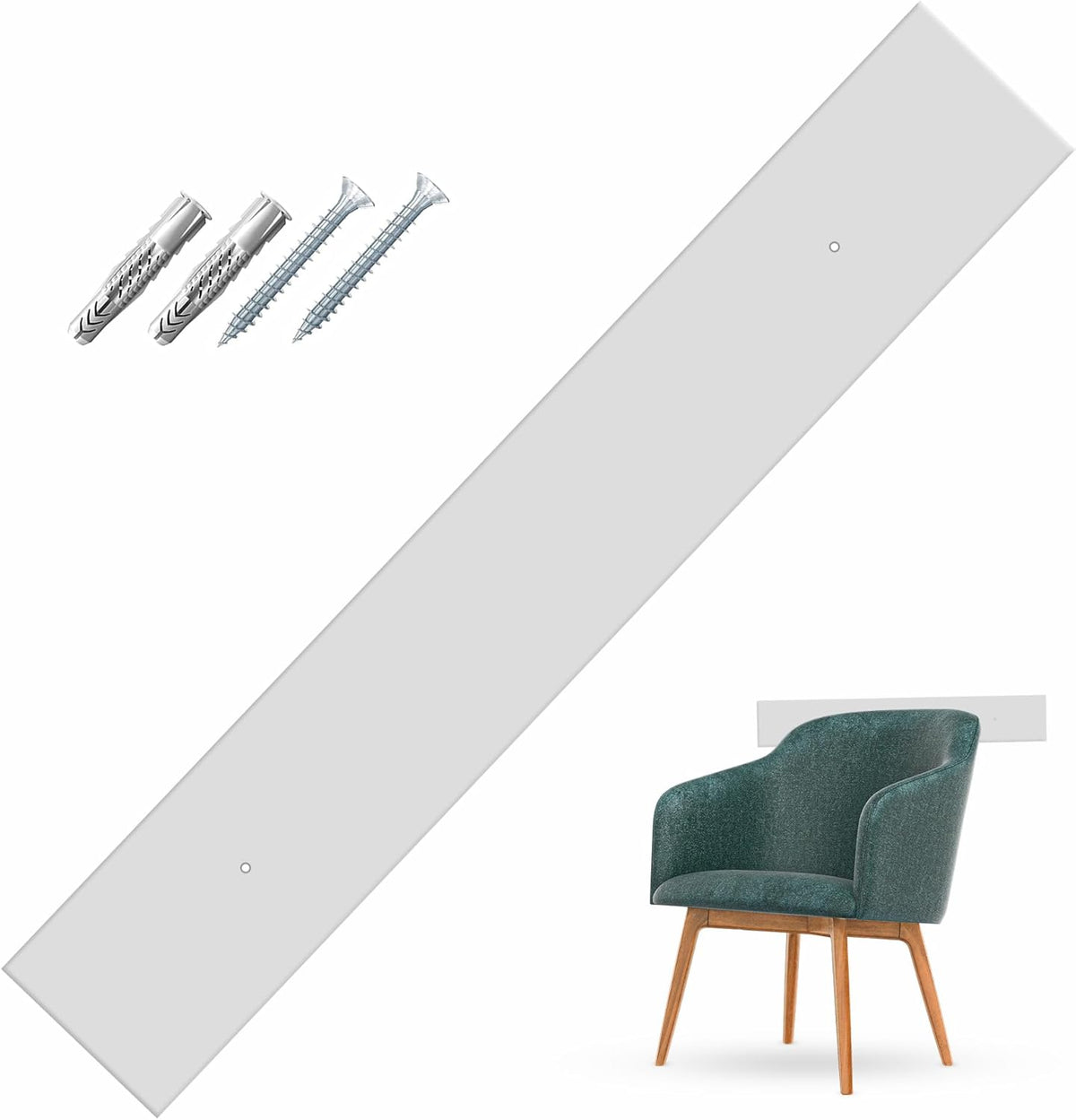 Fasce Battisedia in Plexiglass per Protezione Parete Muro Installazione tramite VITI incluse