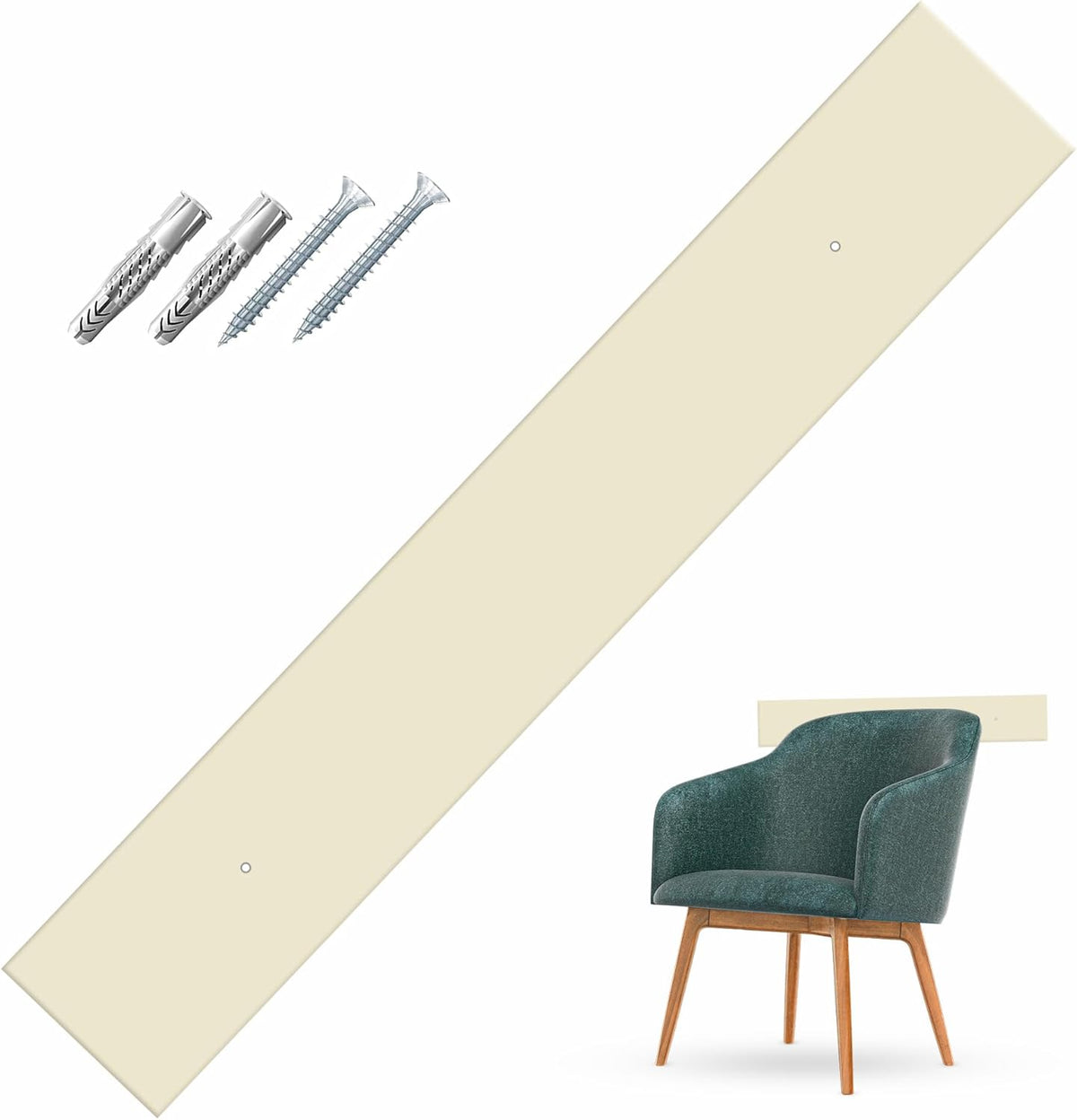 Fasce Battisedia in Plexiglass per Protezione Parete Muro Installazione tramite VITI incluse