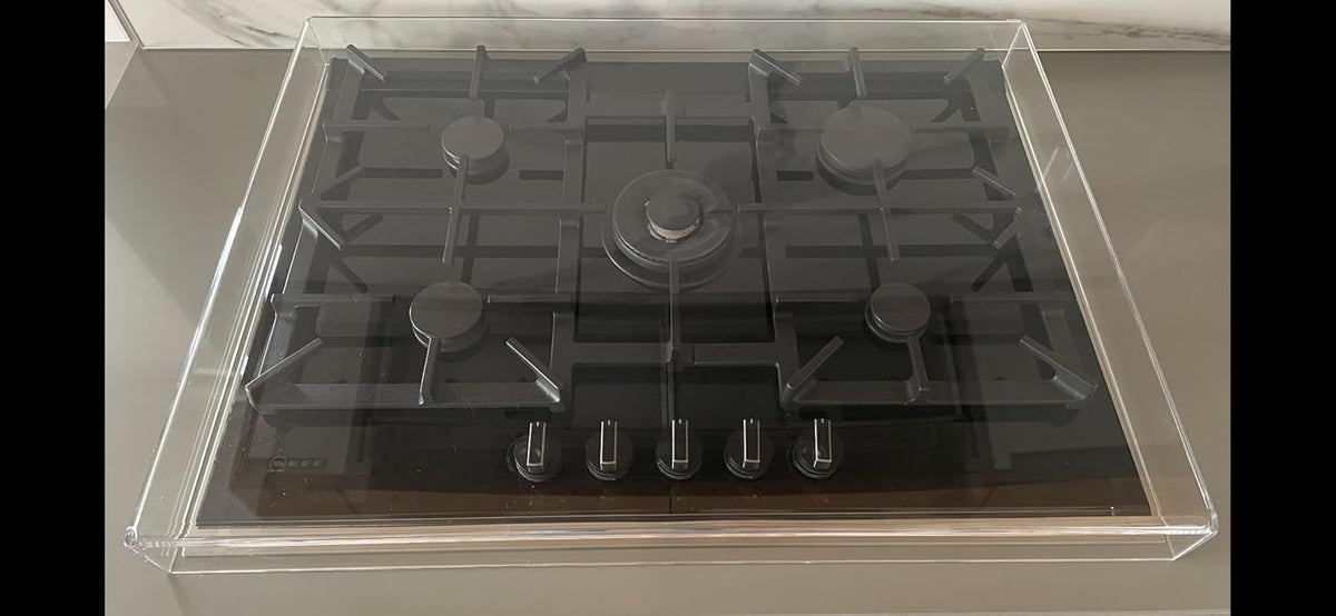 Copri Fornelli in Plexiglass Trasparente – Protezione Su Misura per Piani Cottura a Gas