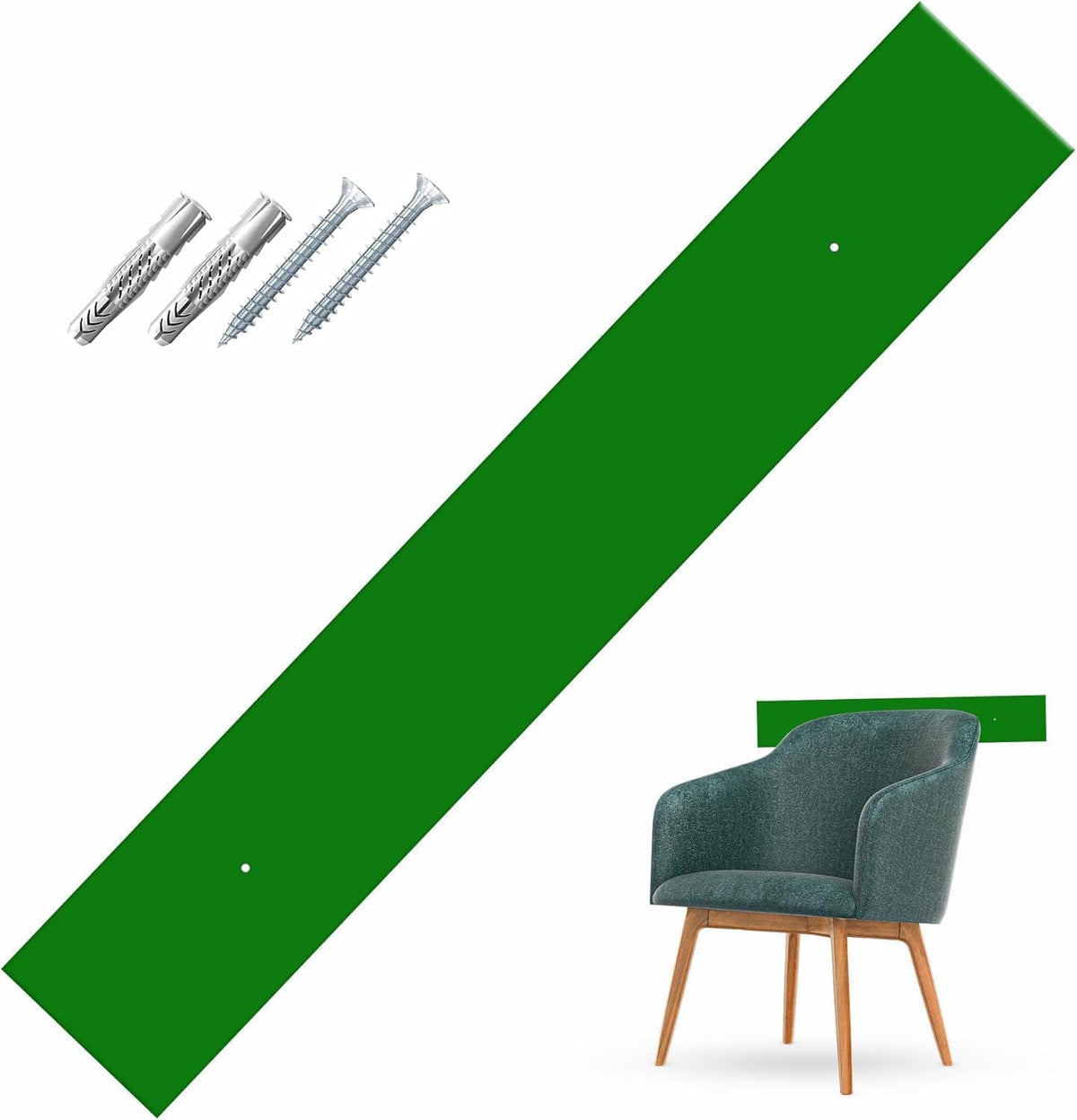 Fasce Battisedia in Plexiglass per Protezione Parete Muro Installazione tramite VITI incluse