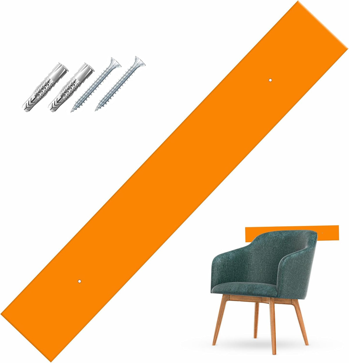 Fasce Battisedia in Plexiglass per Protezione Parete Muro Installazione tramite VITI incluse