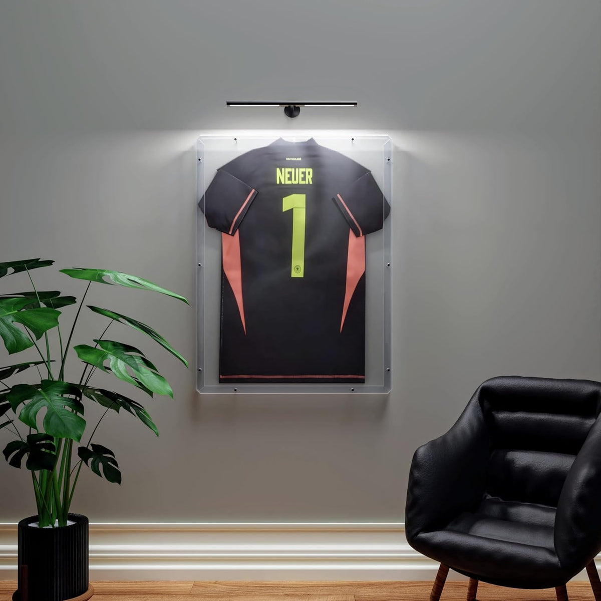 AstroTeka MAXI – Cornice Espositiva in Plexiglass per Magliette Sportive e Maglie da Calcio Made in Italy