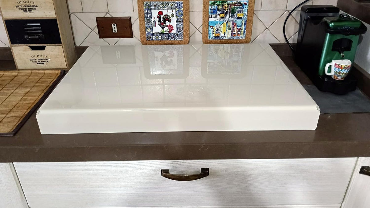 Copri Piano Cottura in Plexiglass Trasparente o Colorato | Protezione Piano Cottura su Misura – Versione Classica