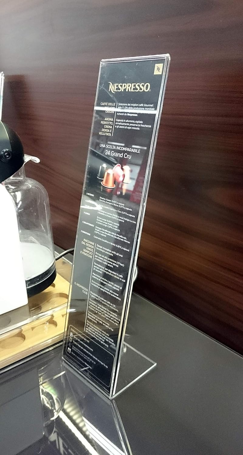 Plexiglass-acrylic tabletop-desk brochure holder display