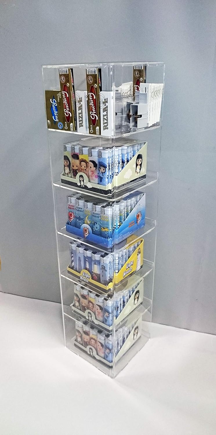 Hochwertige Plexiglas-Vitrine – Transparenter Behälter und Ständer mit mehreren