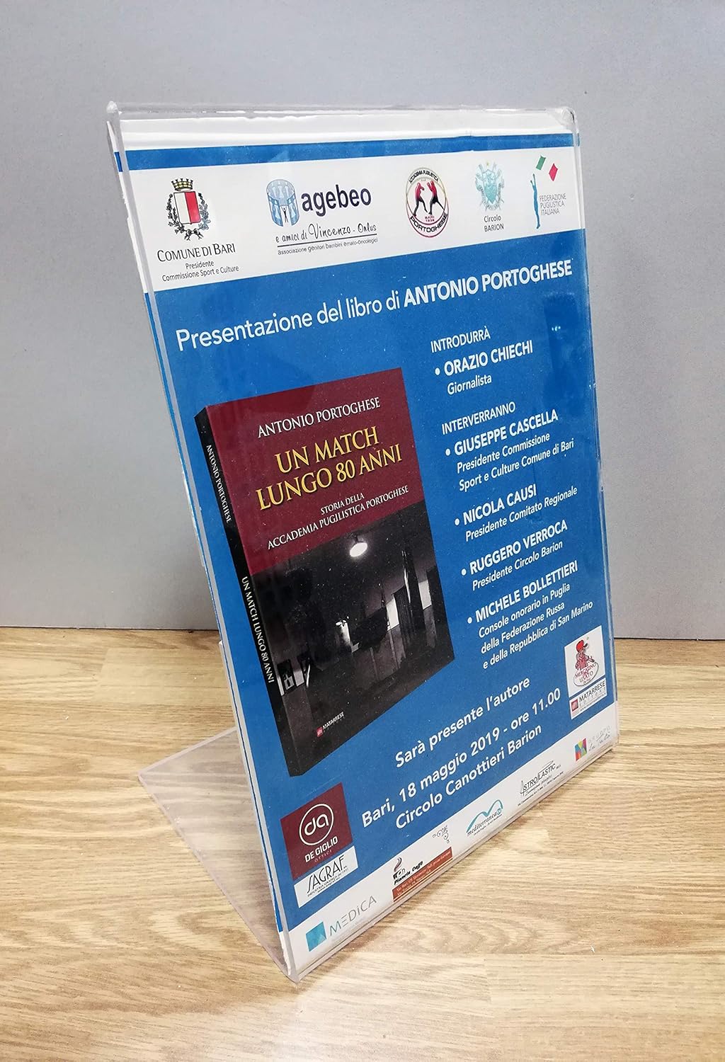 Plexiglass-acrylic tabletop-desk brochure holder display
