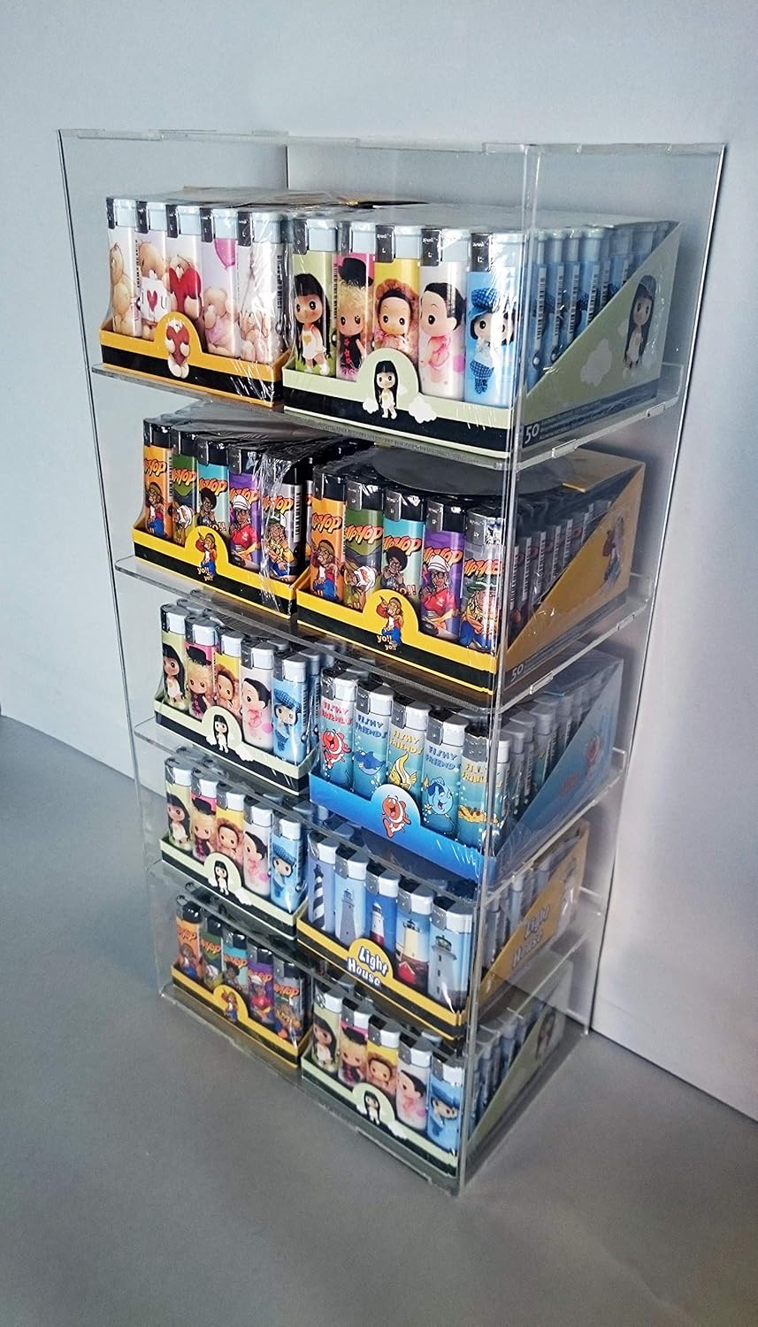 Hochwertige Plexiglas-Vitrine – Transparenter Behälter und Ständer mit mehreren