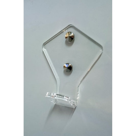 Appendiabiti da Parete in Plexiglass Trasparente – Singolo, Doppio o Triplo