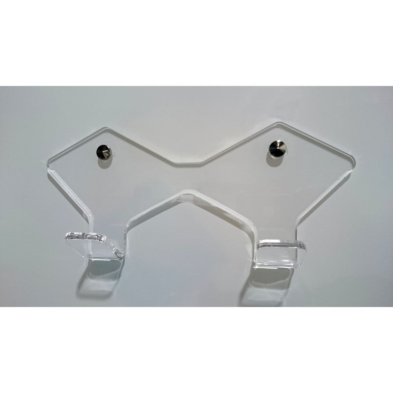 Appendiabiti da Parete in Plexiglass Trasparente – Singolo, Doppio o Triplo
