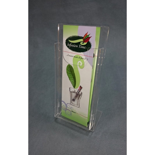 Porta Menù a T in Plexiglass Bifacciale con 2 Tasche – Espositore da Tavolo per Menù, Listini e Promozioni
