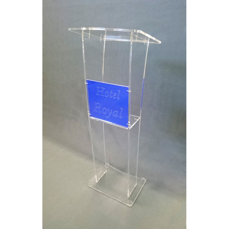 Transparent Plexiglass Podium Lectern – Professional Podium for Conferences, Events, Ceremonies, and Meeting Rooms