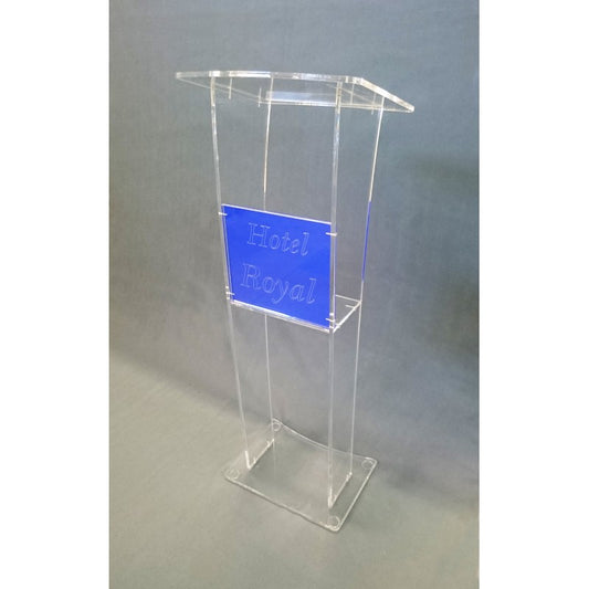 Leggio Podio in Plexiglass Trasparente – Podio Professionale per Conferenze, Eventi, Cerimonie e Sale Riunioni