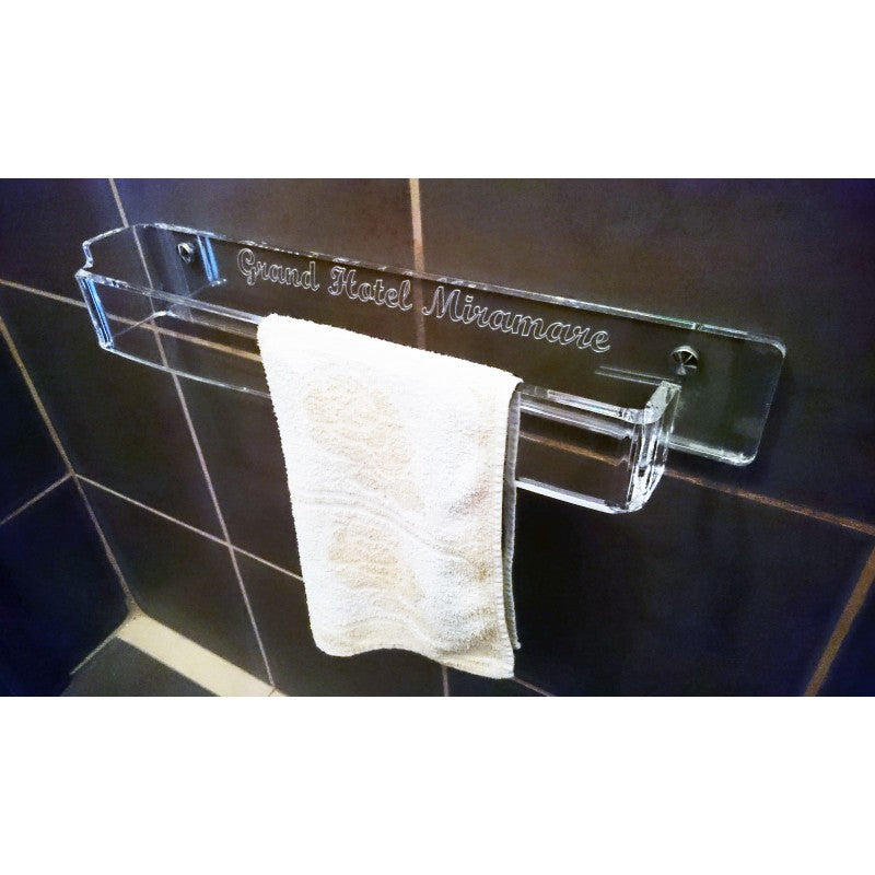 Porta Asciugamano da Parete in Plexiglass Trasparente – Portasalviette Moderno per Bagno e Cucina