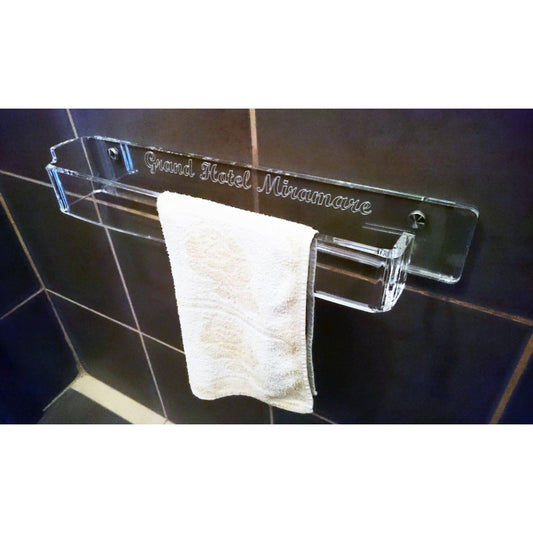 Porta Asciugamano da Parete in Plexiglass Trasparente – Portasalviette Moderno per Bagno e Cucina