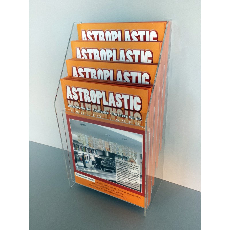 Espositore Porta Fogli A4 in Plexiglass – Da Banco e Da Parete | Vari Modelli