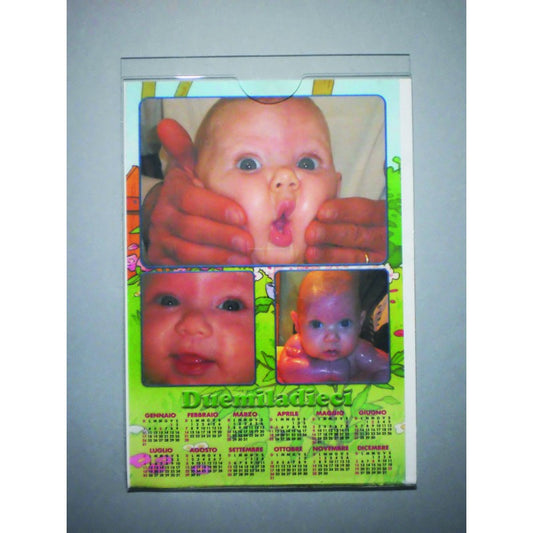 Porta Foto e Documenti A4 in Plexiglass Trasparente – Espositore da Parete Verticale o Orizzontale