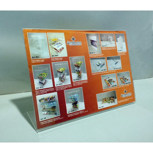 Portaritratto da Banco A3 in Plexiglass – Porta Prezzi, Porta Menù, Porta Listini ed Espositore da Tavolo