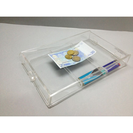 Rendiresto in Plexiglass con 3 Vani per Accendini | Organizzatore da Banco