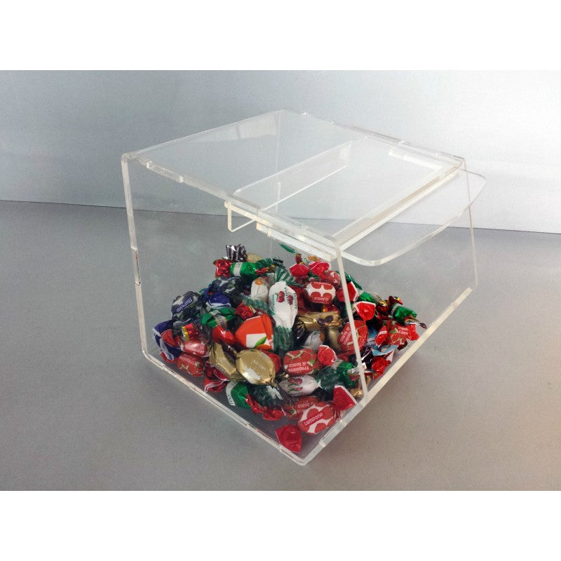 Contenitore Porta Caramelle in Plexiglass a Bocca di Lupo – Disponibile in 4 Misure