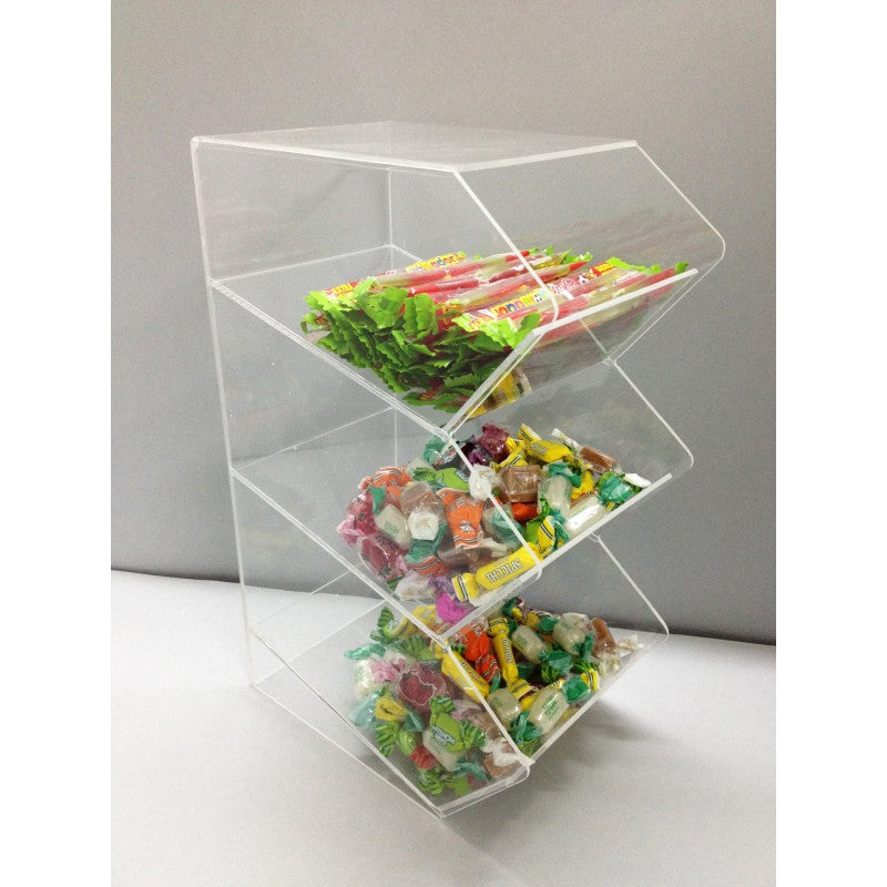 ontenitore da Banco in Plexiglass per Caramelle, Snack, Gomme e Dolci – Espositore Professionale Disponibile