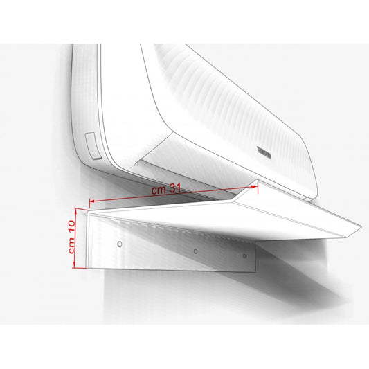 Deflettore Aria per Condizionatore in Plexiglass Trasparente – Deviatore Flusso Aria con Kit di Montaggio