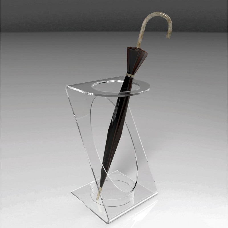 Porta Ombrelli in Plexiglass Trasparente – Design Moderno con Salvagoccia