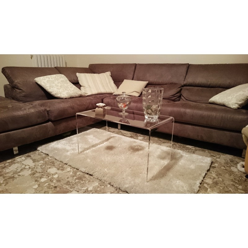 Tavolino da Salotto in Plexiglass Trasparente – Design Moderno ed Elegante, Spessore 10 mm
