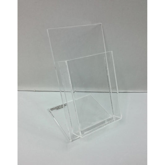 Espositore da Banco in Plexiglass con Base a L – Porta Schede, Biglietti, Depliant e Documenti