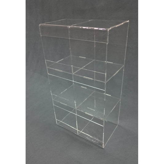 Espositore in Plexiglass a Cubo con 6 Tasche Orizzontali – Display da Banco per Schede, Biglietti e Materiale Promozionale