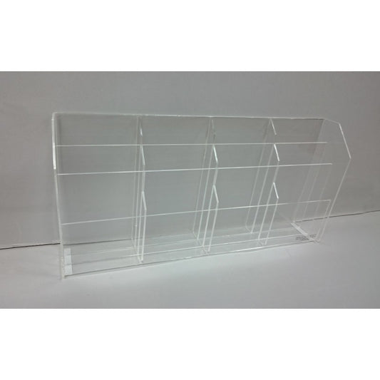 Espositore in Plexiglass da Banco con 12 Tasche Miste – Porta Schede, Biglietti, Depliant e Documenti