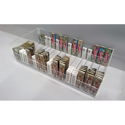 Plateau in Plexiglass con Spingipacchetti – Espositore da Banco | Vari Modelli
