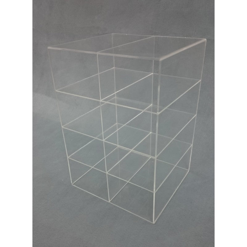 Plexiglass Display with 8 Honeycomb Compartments - Countertop Display for Cards, Tickets and Documents