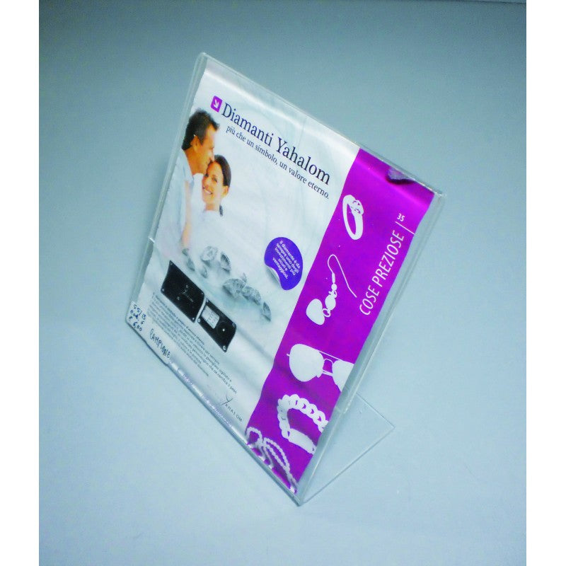 Pack of 100 A6 Plexiglass Portrait Holders - Price Holders, Price List Holders and Countertop Displays