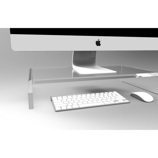 Supporto TV e Monitor in Plexiglass su Misura – Base Rialzata Trasparente o Colorata