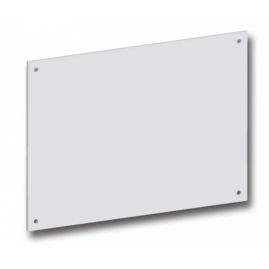 Targa Rettangolare in Plexiglass Trasparente 5 mm – Con Distanziali Inclusi